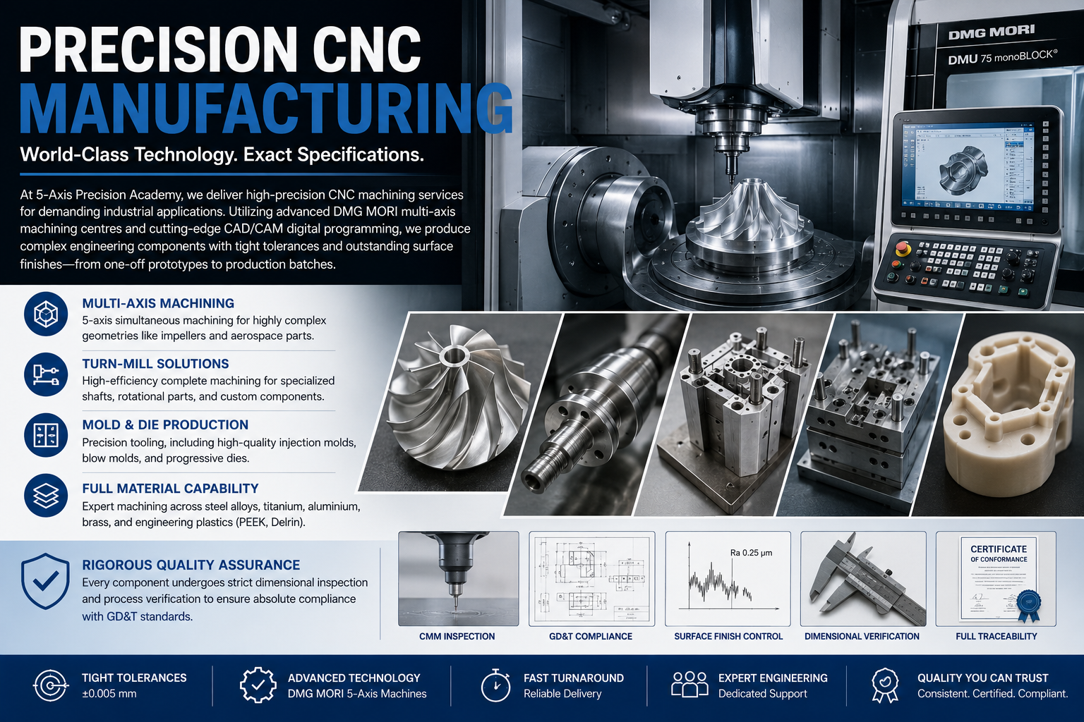 Precision manufactured component